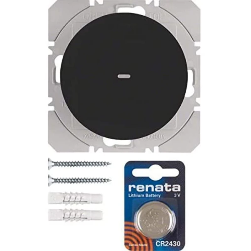 Hager – Push Button Surface Simple usbquicklink SM RX Black - Image 1