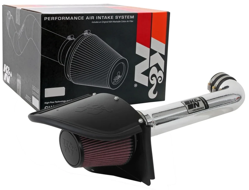 K&N High Performance Air Intake Kit compatible with Jeep Wrangler 3.6L V6 2012-2018 (77-1566)