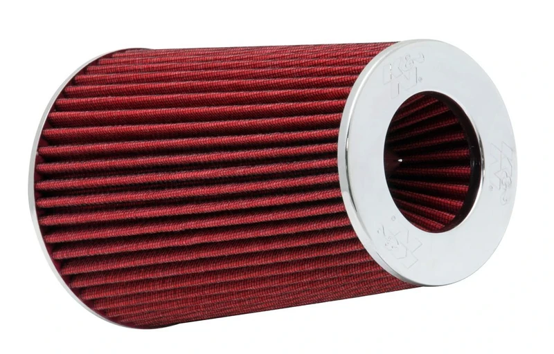 K&N Universal Clamp-On Air Filter: High Performance, Premium, Washable, Filter: Flange Diameter: 4 In, Filter Height: 9.5 In, Flange Length: 1.125 In, Shape: Round Tapered, RG-1002RD