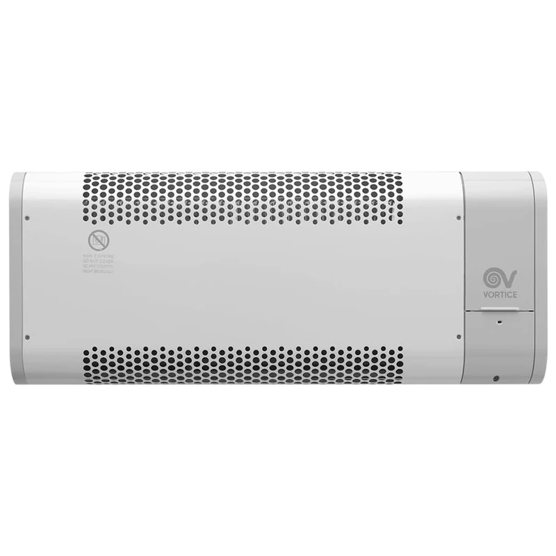 Vortice Wall-Mounted Fan Heater, with Timer, 500/1000/1500 W, 70663, Microrapid T 1500 V0 Grey