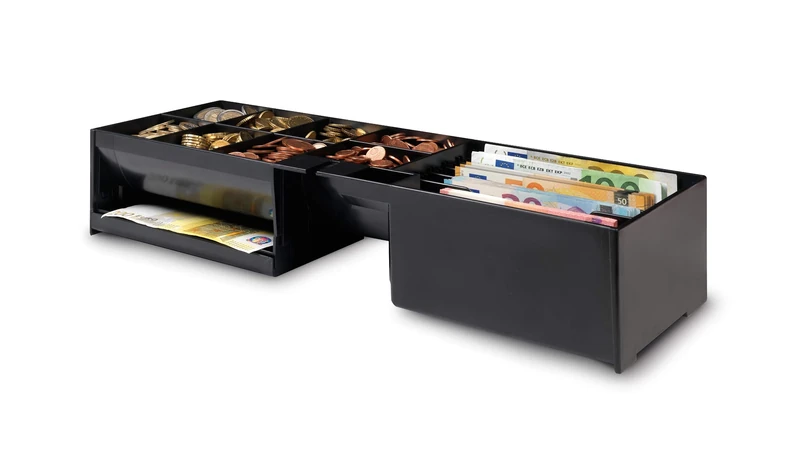 Safescan 4617T Adjustable Tray that Neatly Organises Your Cash Inside Your Cash Drawer - Till Drawer Tray with 6 Note and 8 Coin Slots - Suitable for The Safescan SD-4617S Cash Register Drawer