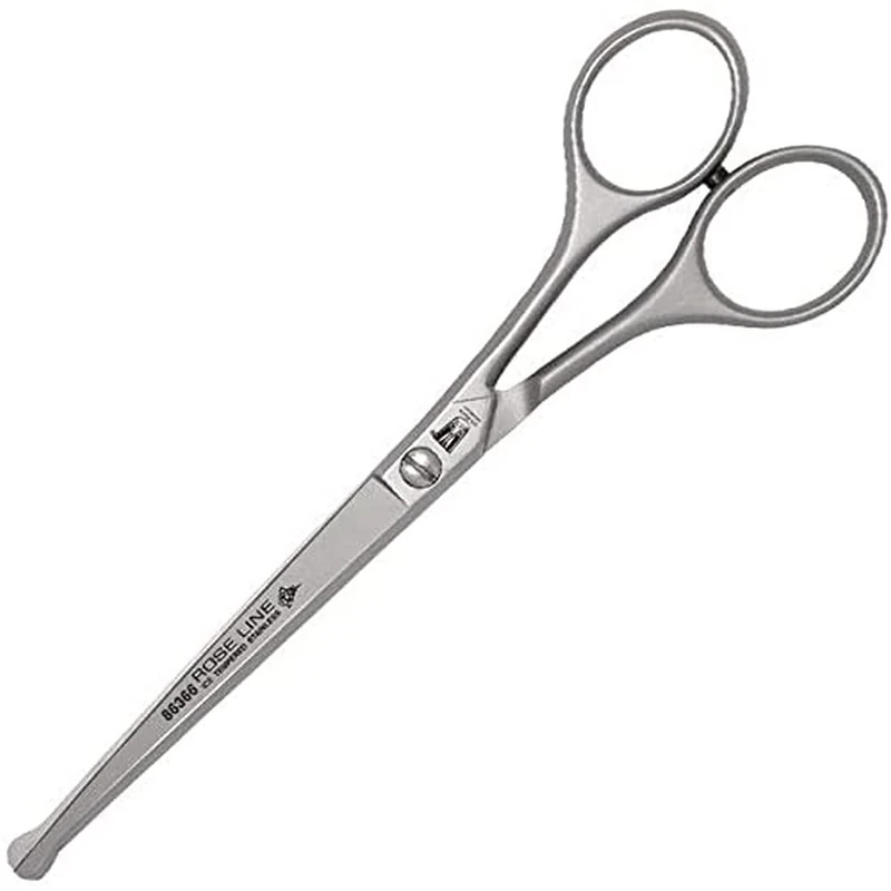 Stainless Steel Lens Curved Scissors Linen Pink - Image 1