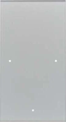 Hager 75141034 Light Switch Aluminium Glass – Light Switches (Aluminium, Glass, 86 mm, 5.7 mm, 160 mm, 1 Piece)