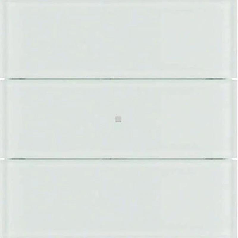 Hager B. IQ – Standard Keyboard b-iq 3 Phases White Glass Polar - Image 1