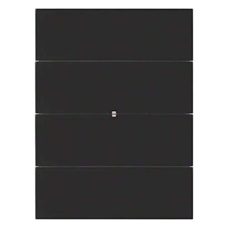 Hager 75164092 Light Switch Black Glass – Light Switches (Black, Glass, IP20, 88.5 mm, 118.1 mm, 1 Piece(s))