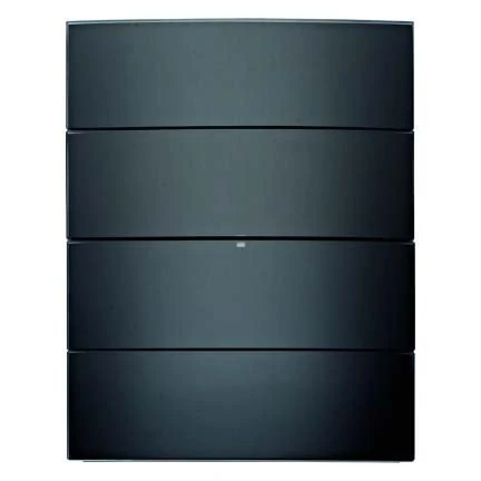 Hager 75164592 Light Switch Black Glass – Light Switches (Black, Glass, IP20, 88.5 mm, 118.1 mm, 1 Piece(s))