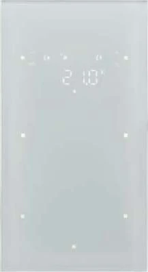 Hager 75642030 Light Switch White Glass – Light Switches (White, Glass, IP20, 86 mm, 5.7 mm, 160 mm)