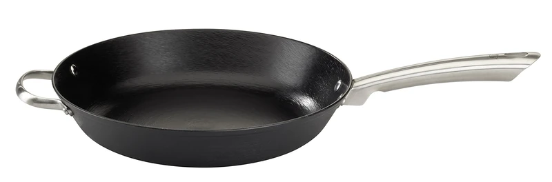GSW Stahlwaren GmbH Fry Pan, Black/Silver, 32 x 6 cm, 4.2 Litre