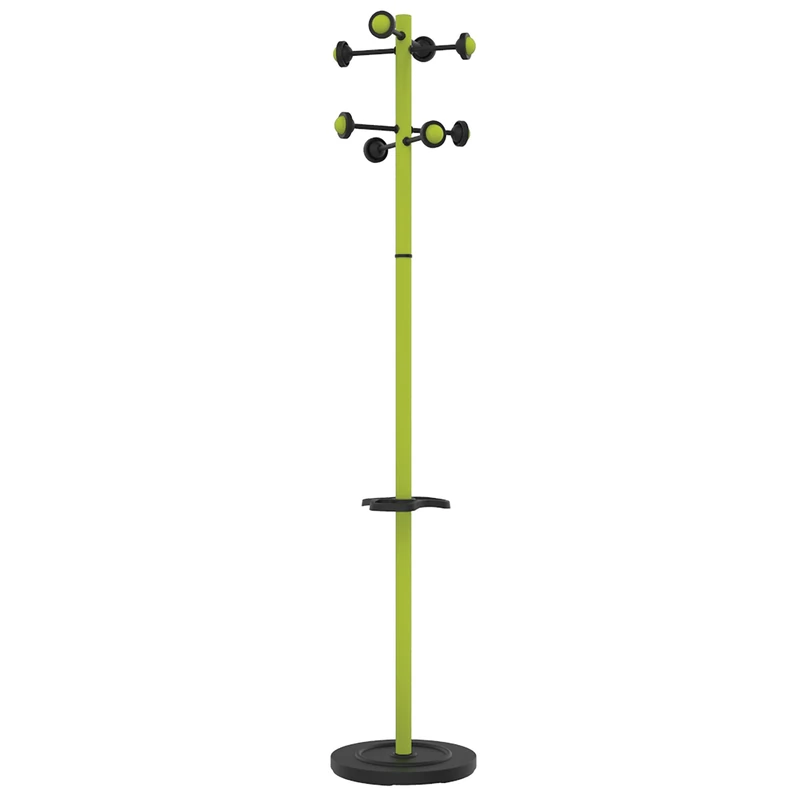 Unilux Accueil Coat Stand with Umbrella Stand 175 cm Green