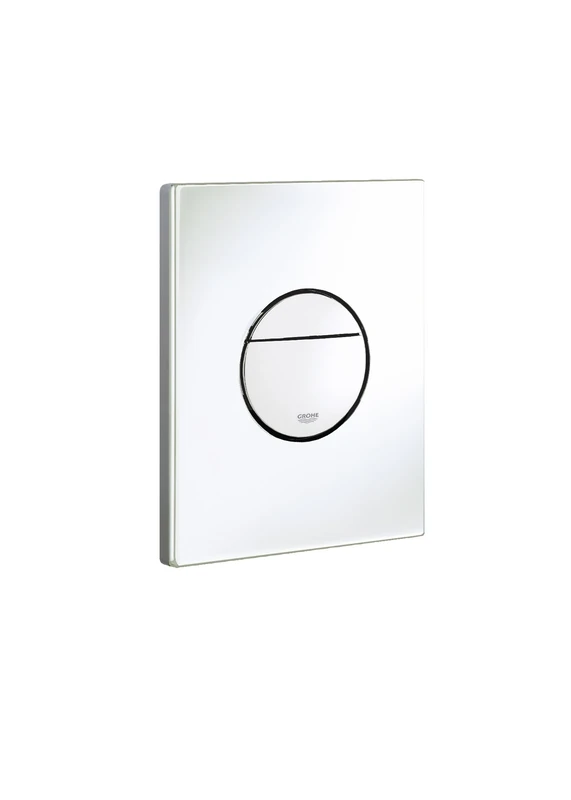 GROHE Sail Flush Plate for Concealed Gd2 Cisterns, Water-Saving, Dual Flush with Start-and-Stop Activation, Easy to Install, Alpine White. 38965SH0