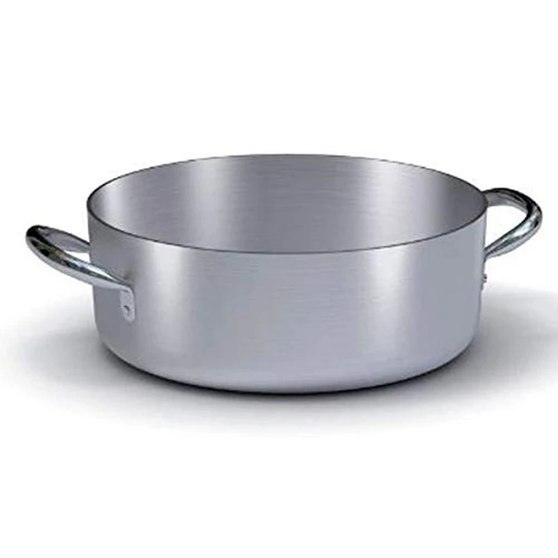 Ballarini 7016.40 Saucepan with 2 Handles in Untreated Aluminium, 40 cm