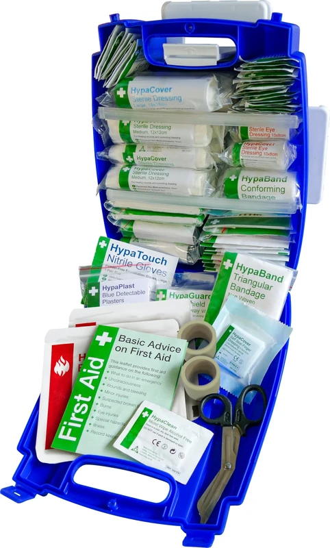 Safety First Aid Group K313BMD Evolution Plus Catering Kitchen First Aid Kit British Standard 8599, Medium Fully-Stocked 11-20 Persons
