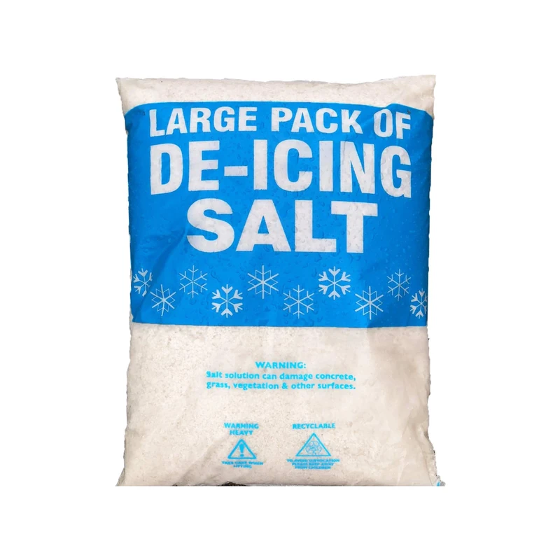 White De-Icing Rock Salt/Grit for ice, Snow, Melting - 25kg Bag
