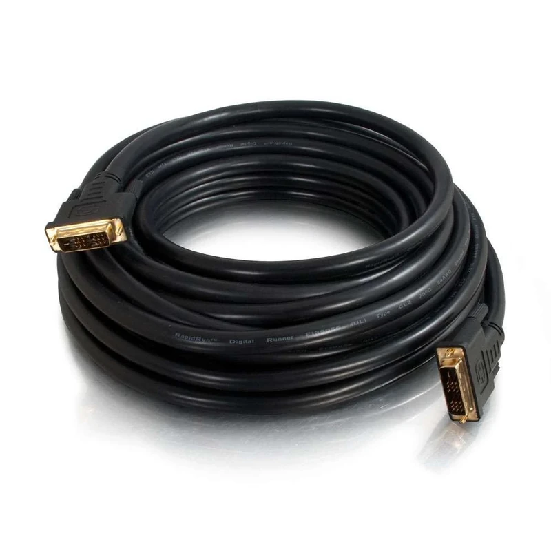 C2G 7.6m Pro Series DVI-D CL2 M/M Single Link Digital Video Cable (7m, 25ft)