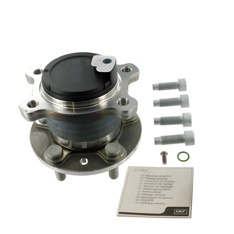SKF Wheel Bearing Kit With Integrated ABS Sensor VKBA 6637 Rear Axle Position Height 173 mm Length 153 mm Width 153 mm - OE Quality
