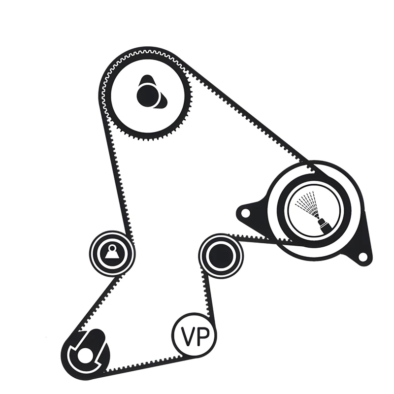 SKF Timing Belt Kit VKMA 06214 Height 46 mm Length 330 mm Width 141 mm - OE Quality