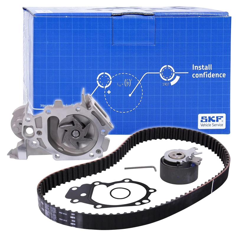 SKF Water Pump And Timing Belt Kit With Gaskets VKMC 06002 Height 171 mm Length 271 mm Width 142 mm - OE Quality