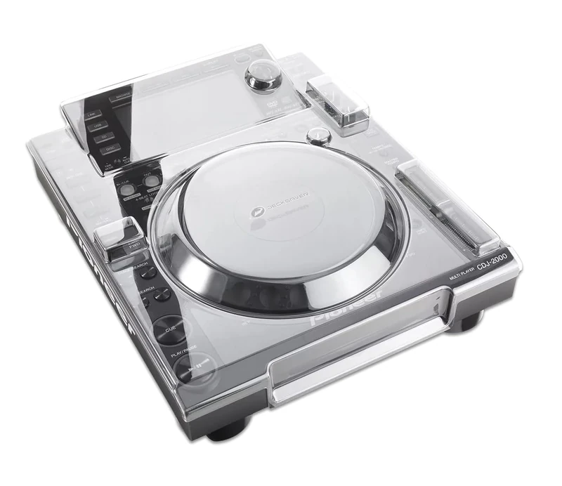 Decksaver Cover for Pioneer DJ CDJ-2000NXS - Super-Durable Polycarbonate Protective lid in Smoked Clear Colour, Made in The UK - The DJs' Choice for Unbeatable Protection