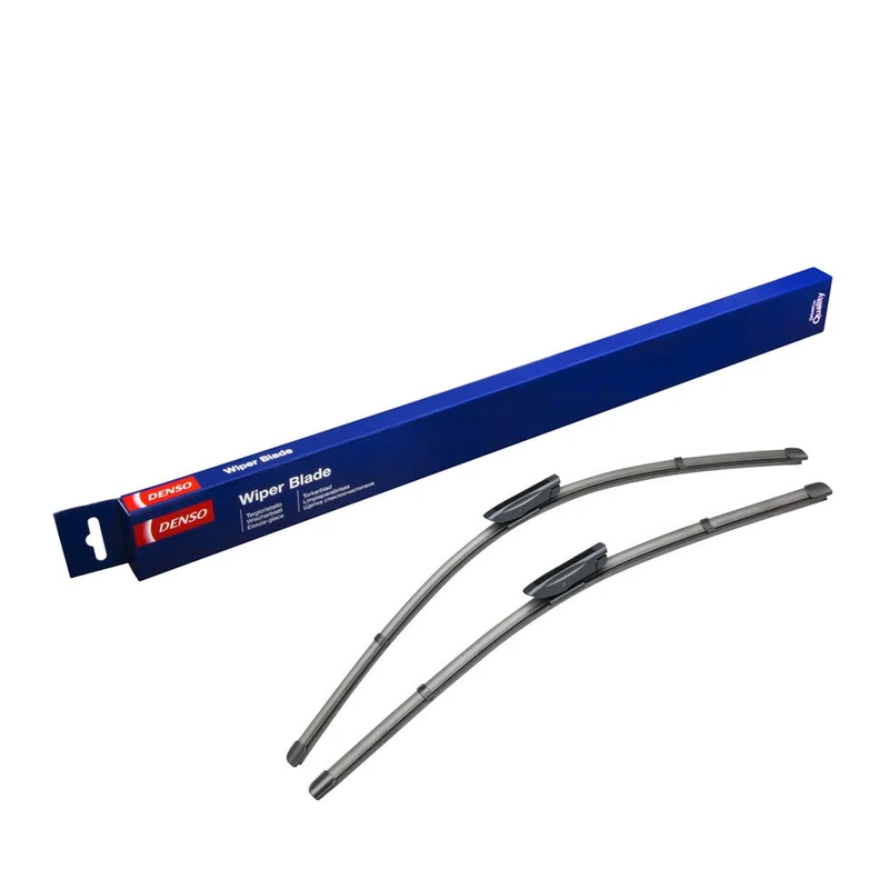 DENSO Flat Front Window Wiper Blade DF113-650/550mm - Premium All Season Replacement Wipers - LHD/RHD