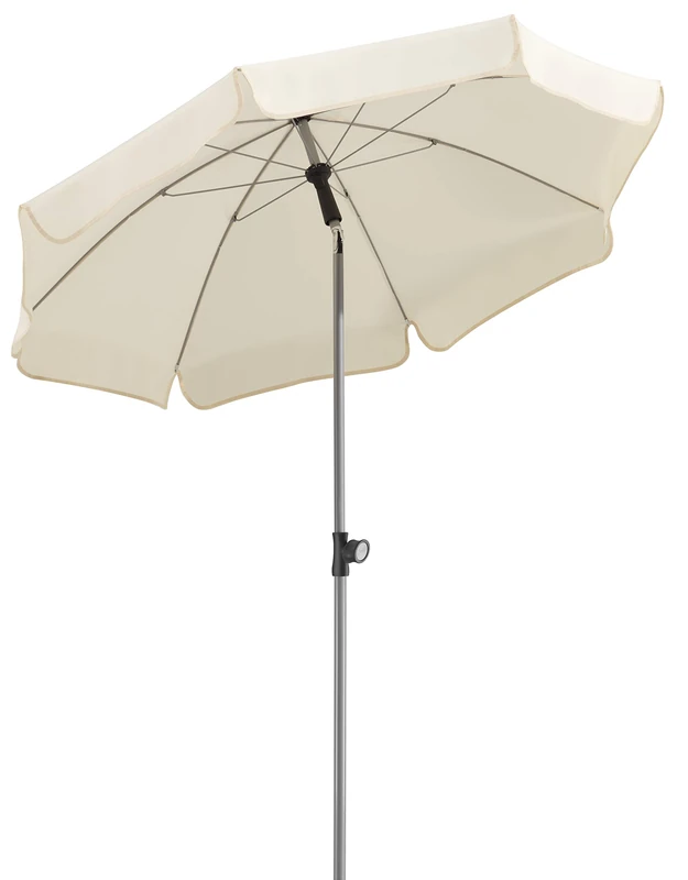 Schneider 715-02 Umbrella Locarno approx 150 cm Ø, 8-Part, Round, Natural, 150 x 150 x 220 cm - Image 1