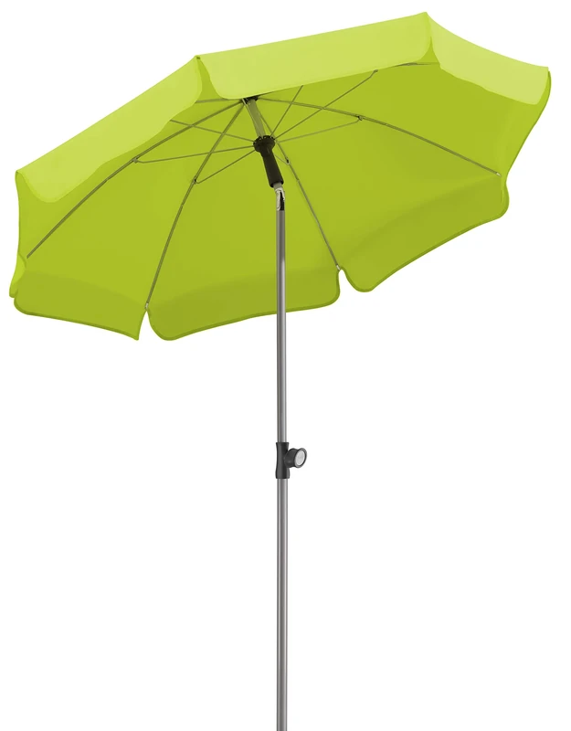 Schneider 715-78 Umbrella Locarno approx 150 cm Ø, 8-Part, Round, Apple Green, 150 x 150 x 220 cm