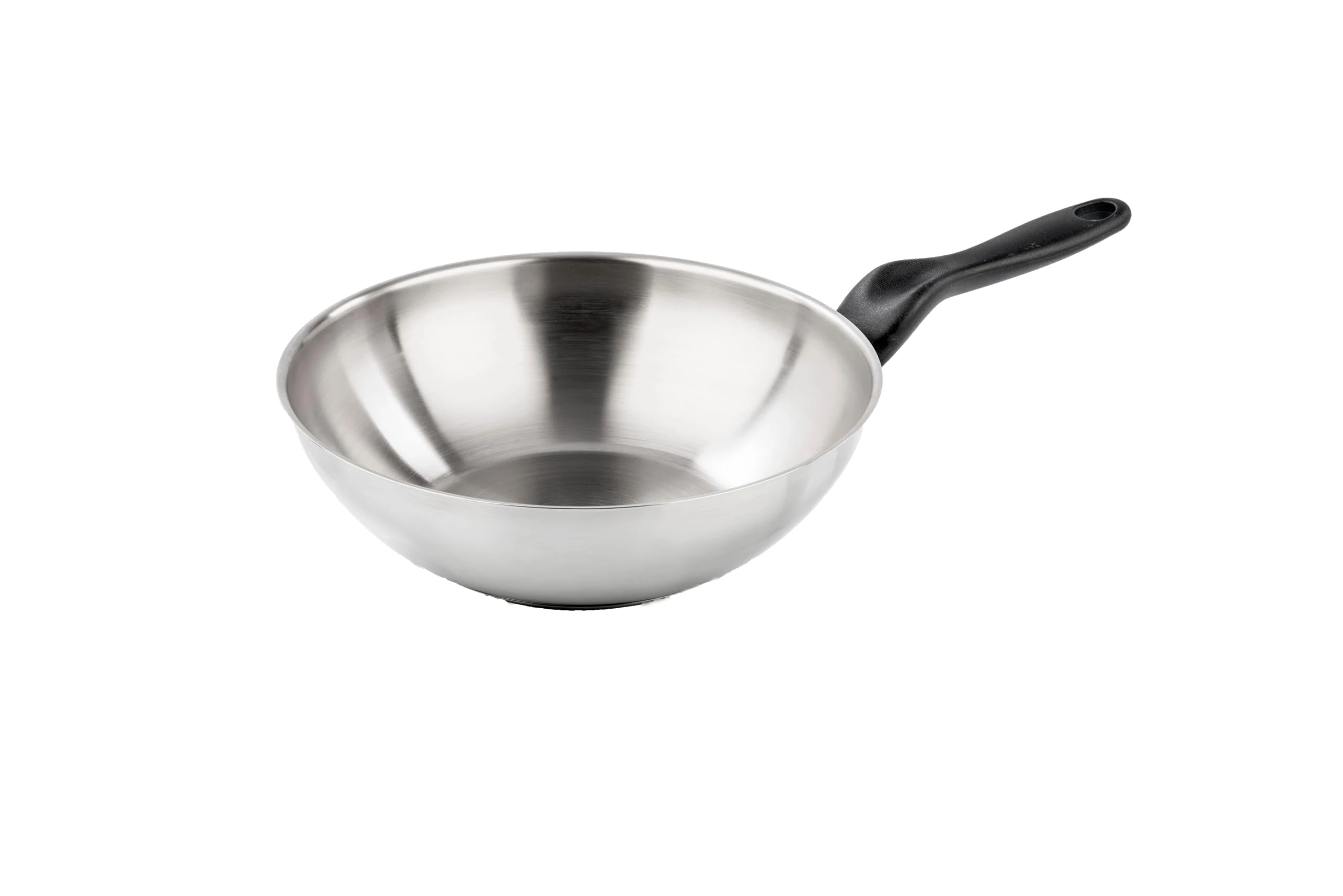 Barazzoni The Inoxidabili Saltapasta Wok, Steel, Silver, 28 cm