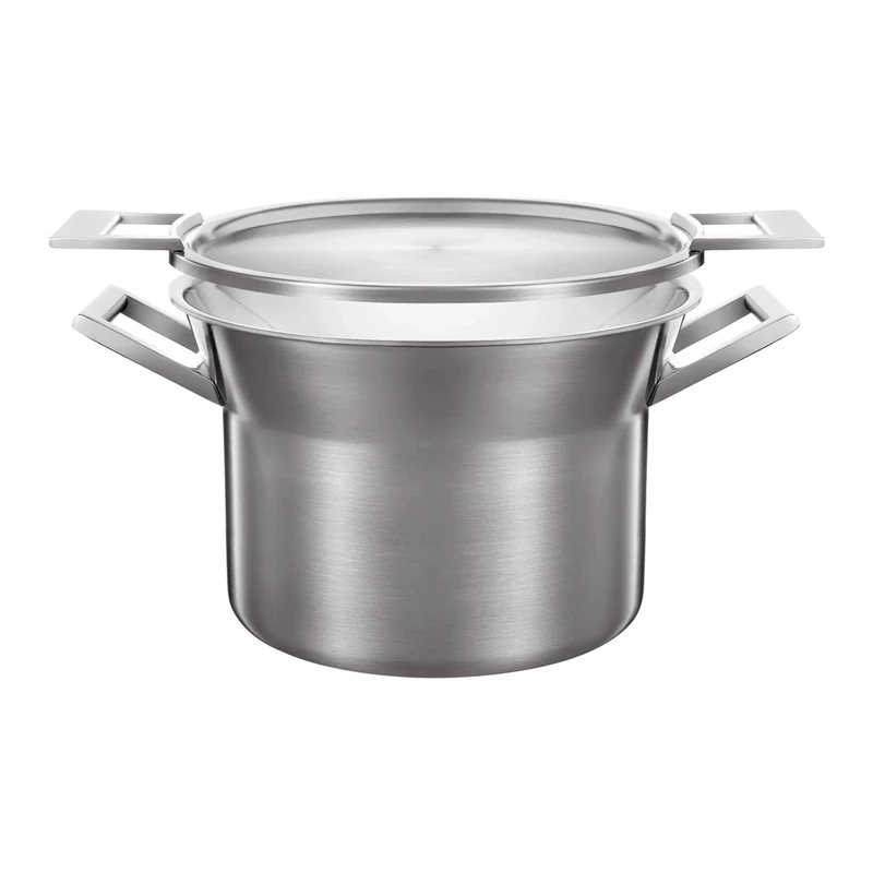 Castey 20 cm/ 3 Litre 3-Ply Stainless Steel Stock Pot with Lid