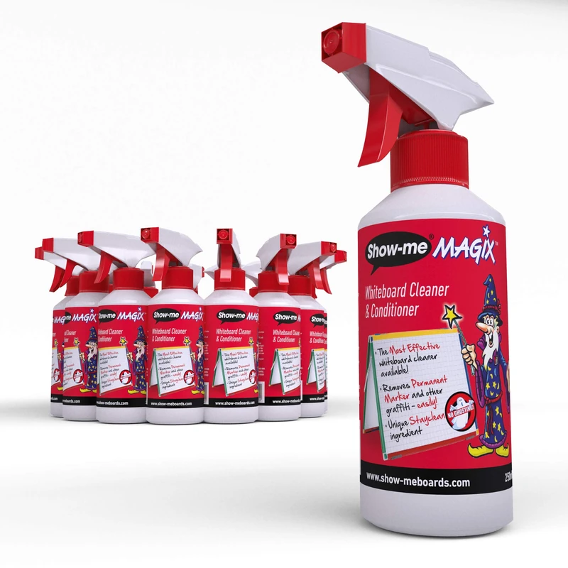SHOW-ME MAGIX Whiteboard Cleaner and Conditioner - 250mL (Pack of 16)
