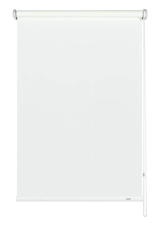 Gardinia Side-Pull Roller Blind, Ceiling, Wall or Niche Mounting, Transparent, Opaque, Mounting Kit Included, White, 162 x 180 cm (WxH)