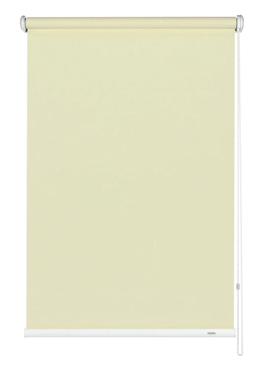 Gardinia Side-Pull Roller Blind, Ceiling, Wall or Niche Mounting, Transparent, Opaque, Mounting Kit Included, Colour: Champagne, 142 x 180 cm (WxH)