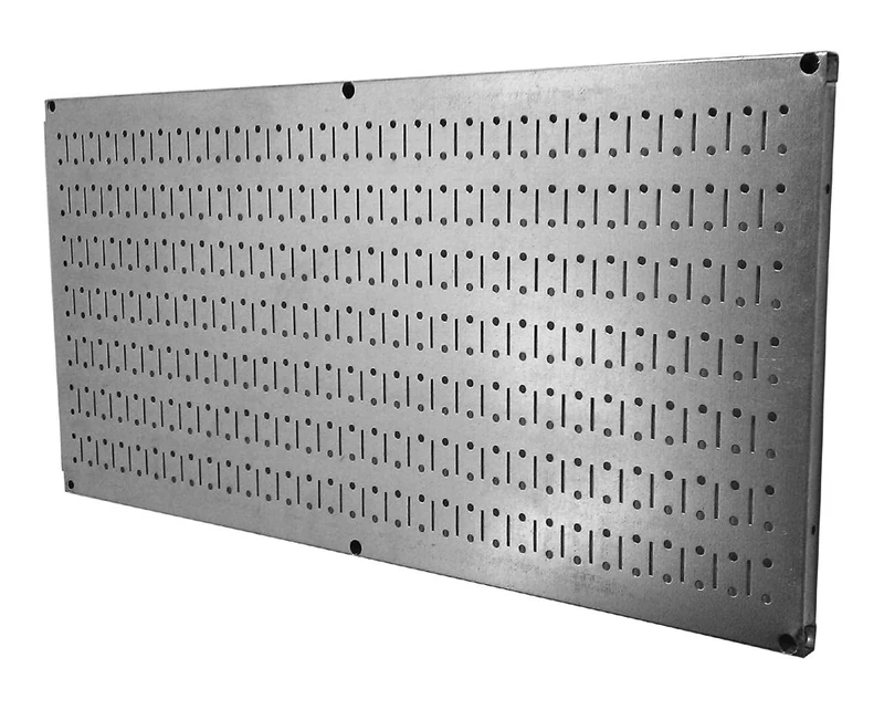 Wall Mount Tool Panel 40.6 x 81 cm, Horizontal Galvanized Metal Panel. - Image 1