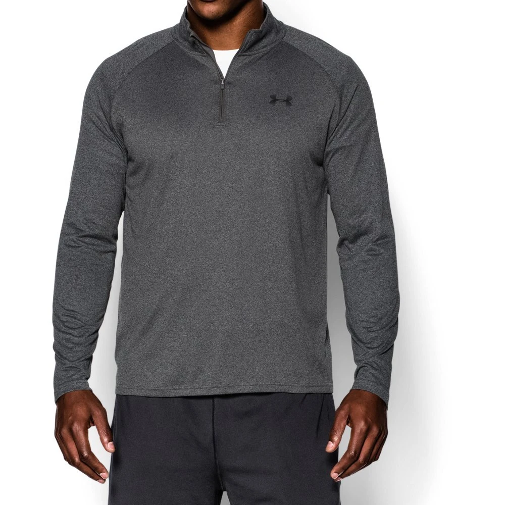 Under Armour Men UA Tech 1/4 Zip Long-sleeve Shirt - Carbon Heather, XL