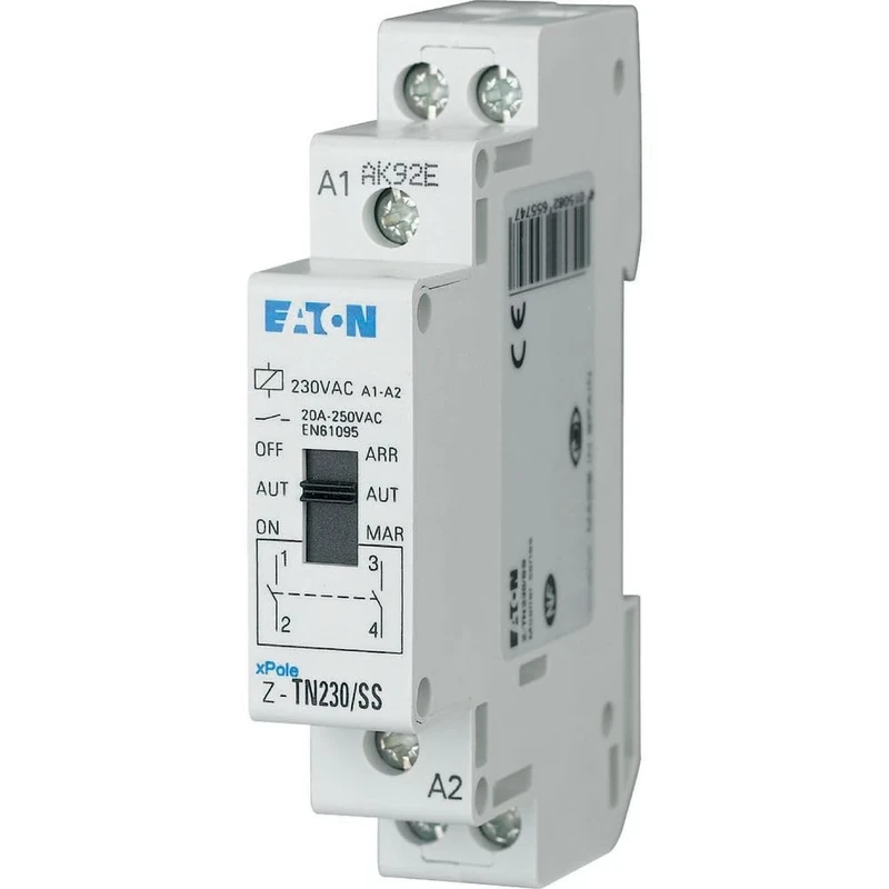 Eaton 265574 Pre-Dialing Relay, 230VAC/50Hz, 2S, 20A