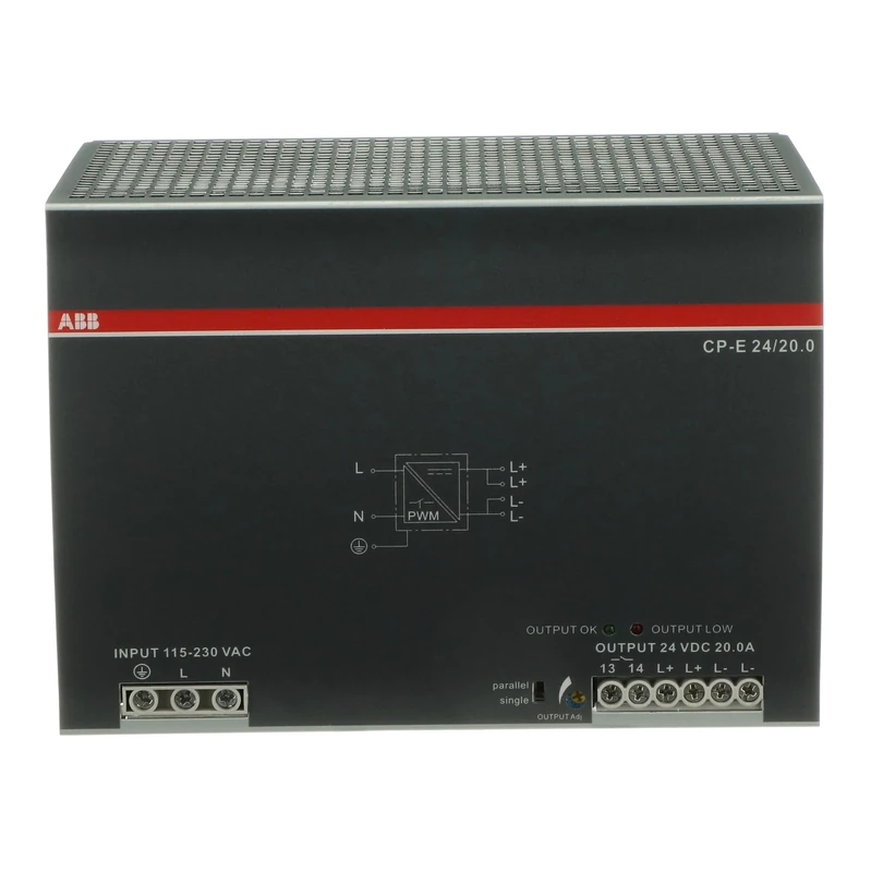 ABB CP-E 24/10.0 Power Supply • In, 115-230V AC Out, 24V DC/10A • 24V Power Supply • Power Supply Unit • ABB1SVR427035R0000