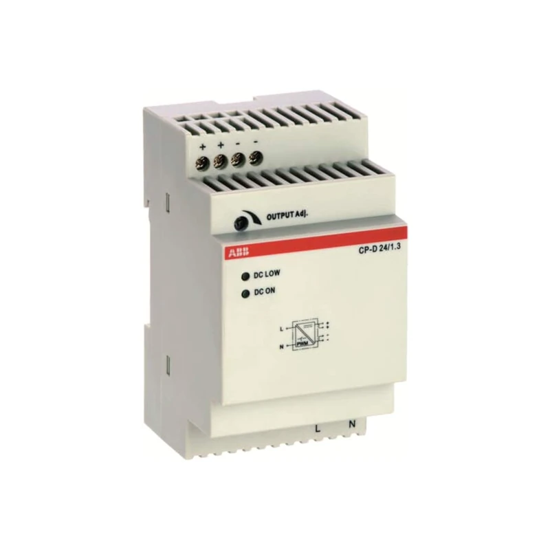 ABB CP-D 24/1.3 Power Supply In, 100-240V AC Out, 24V DC/1.3A (ABB1SVR427043R0100)