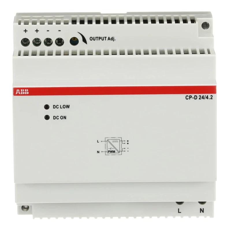 ABB CP-D 24/4.2 Power Supply • In, 100-240V AC Out, 24V DC/4.2A • 24V Power Supply • Modular Power Supply Unit • ABB1SVR427045R0400