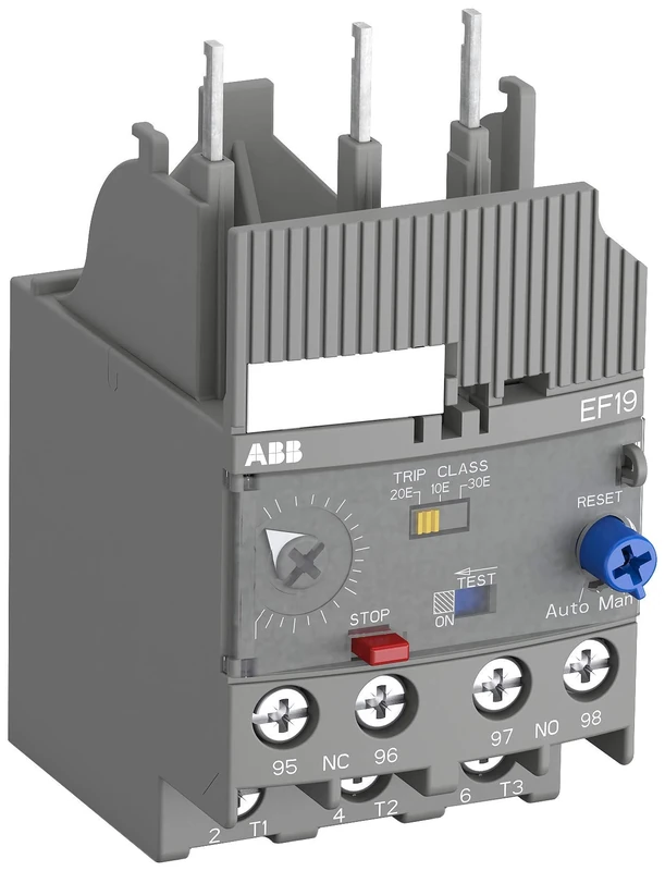 ABB EF19-18.9 Electronic Overload Relay, 3 Pole, IP20, 600 V AC, 1NO+1NC (ABB1SAX121001R1105)