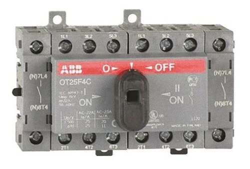 Abb -Interfacec OT25F4C - Switch Switch OT25F4 Contacts Mounting on DIN Profile