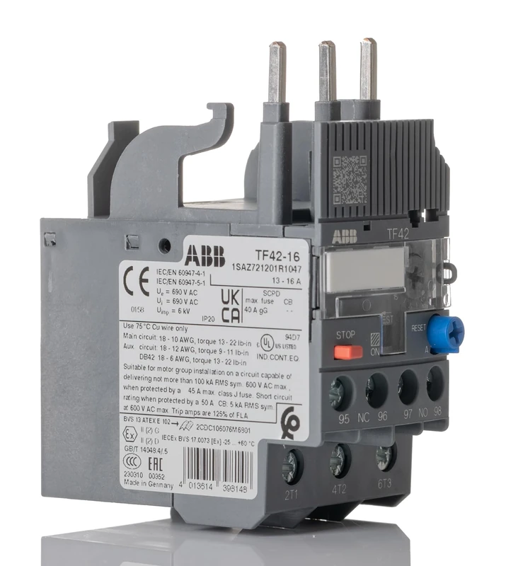 ABB TF42-16 Thermal Overload Relay Unit 16 amp (ABB1SAZ721201R1047)