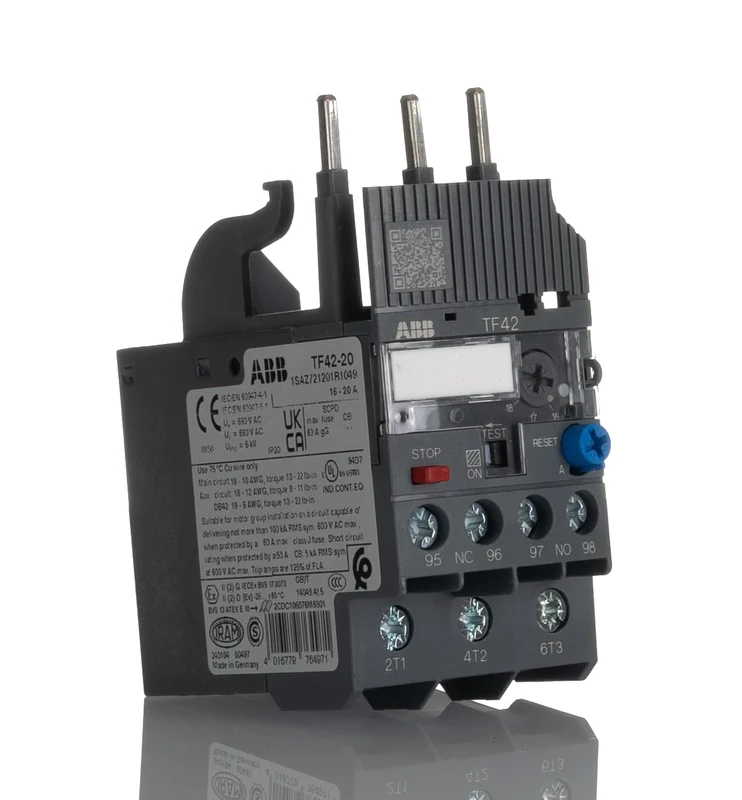 ABB TF42-20 Thermal Overload Relay Unit 20 amp (ABB1SAZ721201R1049)