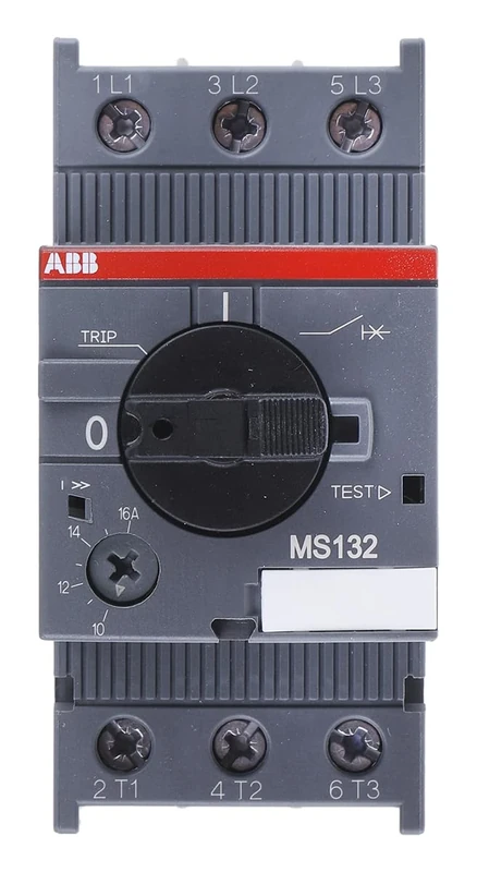 ABB MS132-16 Manual Motor Starter, 45mm width, 3 Pole, 690 V, 50-60Hz (ABB1SAM350000R1011)