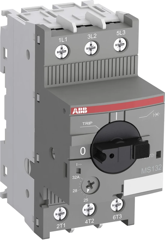 ABB MS132-20 Manual Motor Starter, 45mm width, 3 Pole, 690 V, 50-60Hz (ABB1SAM350000R1013)
