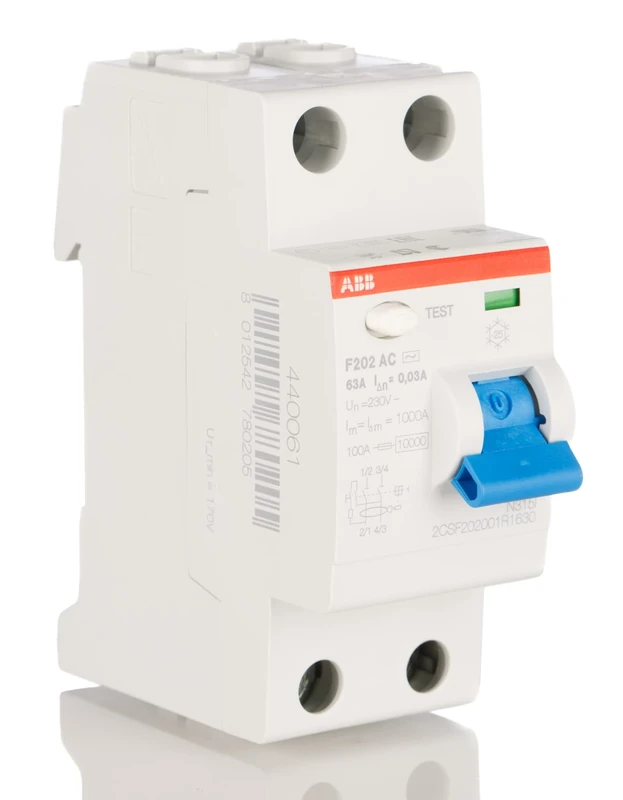 ABB F202AC-63/0.03 2 Pole Residual Current devices RCD, 63 Amp Current, 30mA (2CSF202001R1630)