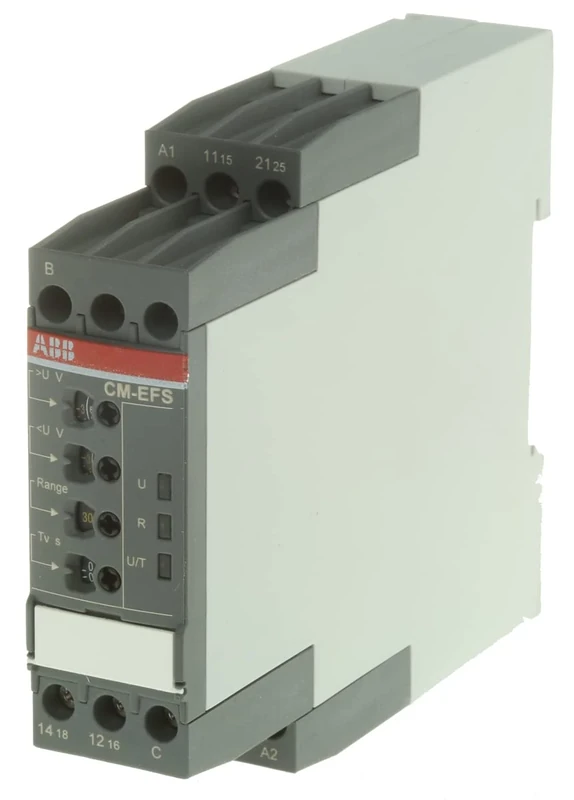ABB CM-EFS.2S Single Phase Voltage Monitoring Relay 2c/o, B-C=3-600VRMS, 24-240V AC/DC (ABB1SVR730750R0400)