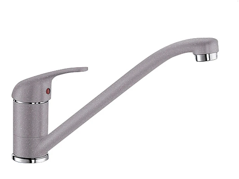 BLANCO DARAS – High-Pressure Kitchen Tap – Compact Entry-Level Model in Classic Design with High, Long Spout – Alumetallic – 517722 - Image 1