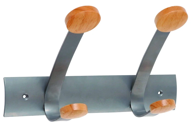 Alba PMV2 Wall Coat Hooks - Grey Kapizat 2 - 10 Hooks