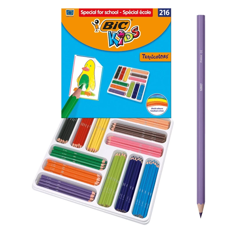 BIC Kids Tropicolors Colouring Pencils - Box of 216