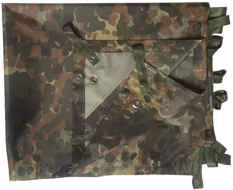 Mil-Tec Unisex - Adult Basha Multi-Purpose Tarpaulin, Multi-Colour, One Size, Camouflage - Image 1