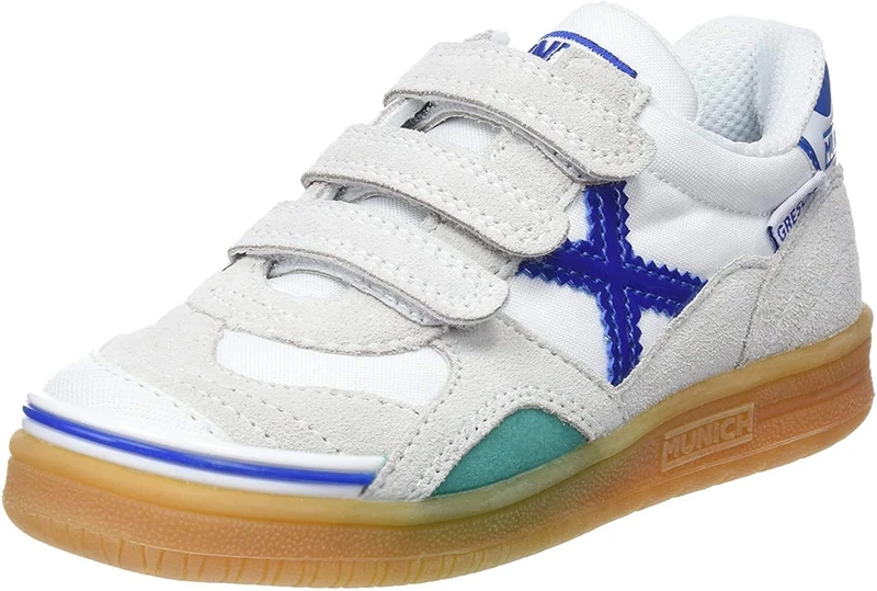 Munich Unisex Kid's Gresca S Fitness Shoes, White, 5 UK