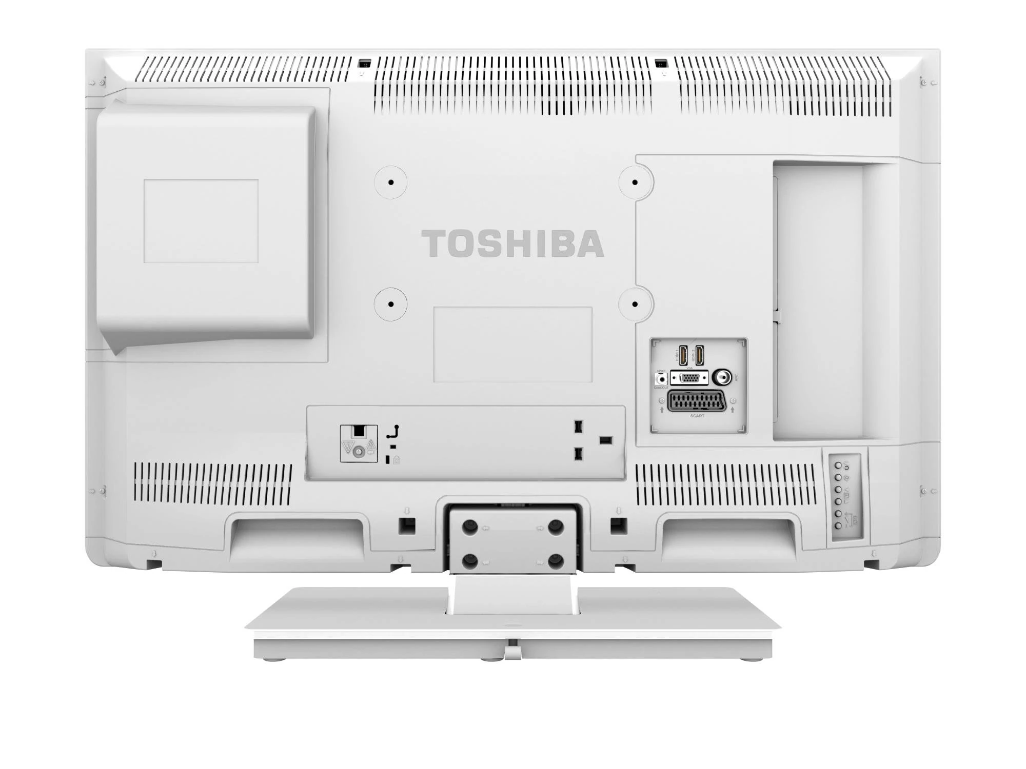 Toshiba 32D1334DB - 32" HD Ready LED TV with Freeview and built-in DVD player (White)